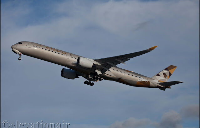 Etihad Airways Airbus A350-1000 inaugural Dublin service