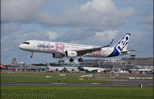 Airbus A321XLR visits Dublin on proving flights